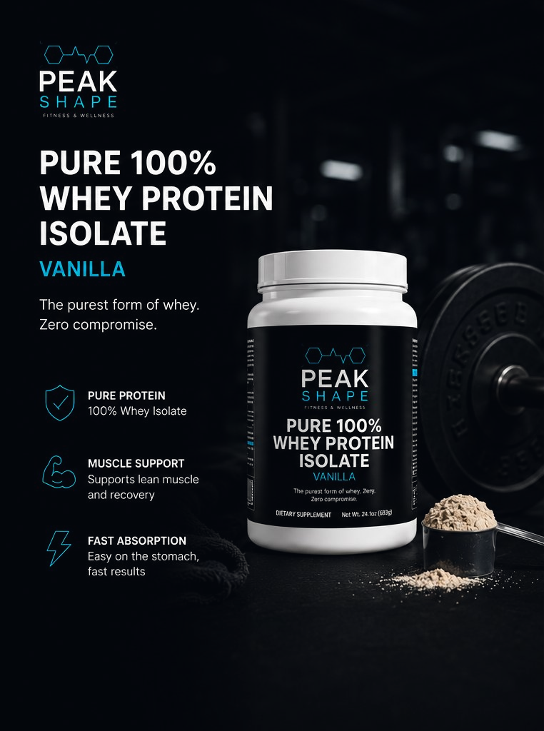 Pure 100% Whey Protein Isolate (Vanilla)